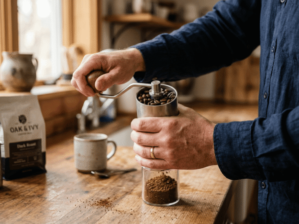 Using a Hand Coffee Grinder